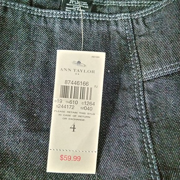 Ann Taylor Denim Skirt NWT - Picture 7 of 16